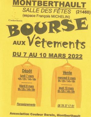 Bourse aux vétements 2022